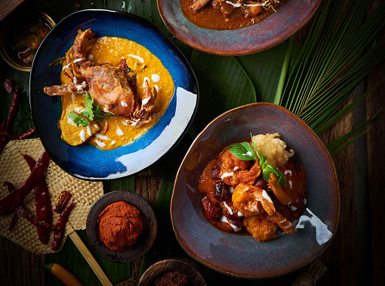 Curries prepared by Spice Market Bangkok